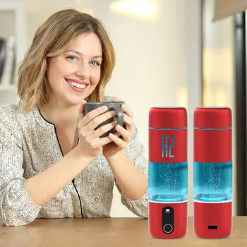 Good price SPE PEM Water elektrolyse Draagbare waterstof waterfles 2000ppb Touch Control online